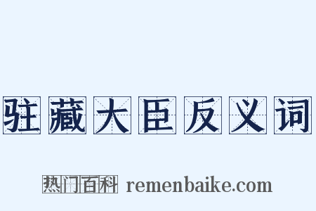 驻藏大臣反义词是什么意思的图片